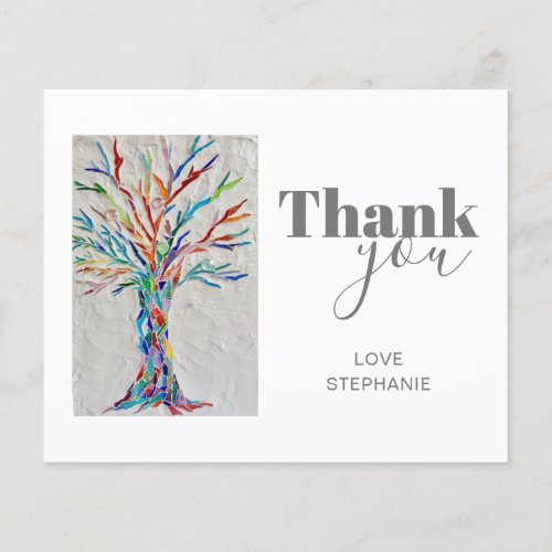 Budget Personalized Tree of Life Thank You Card
