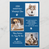 Budget Pet Dog Photo Cute Year in Review Holiday (Front)