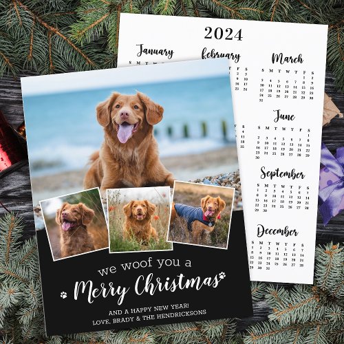 Budget Pet Photo Dog Merry Christmas 2024 Calendar