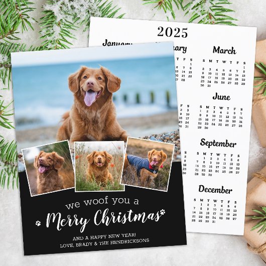 Budget Pet Photo Dog Merry Christmas 2025 Calendar