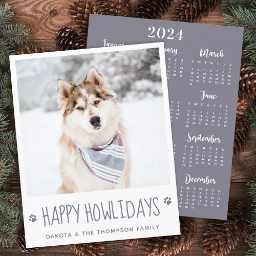 Budget Pet Photo Happy Holidays Dog 2024 Calendar