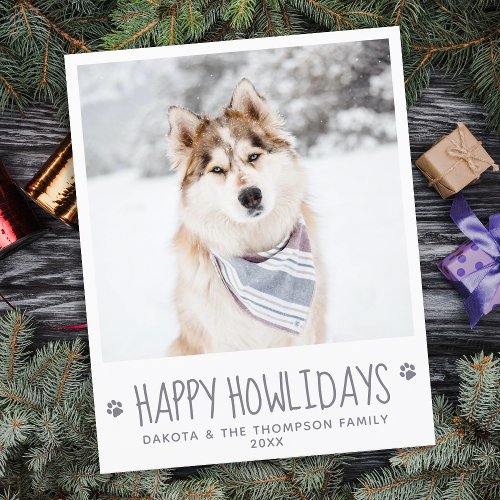 Budget Pet Photo Happy Holidays From The Dog Card