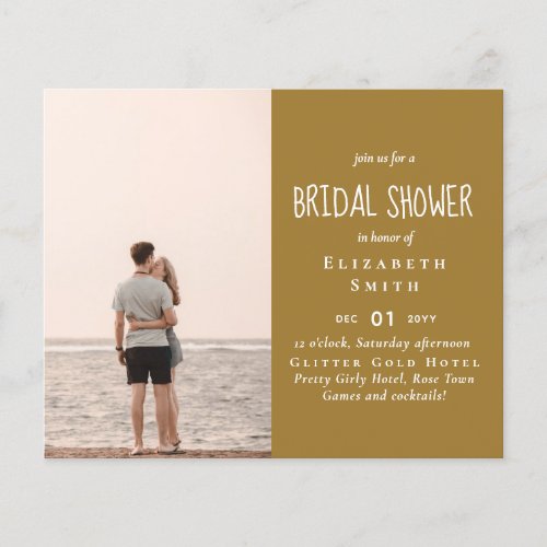 BUDGET PHOTO Bridal Shower Wedding Engagement Flyer
