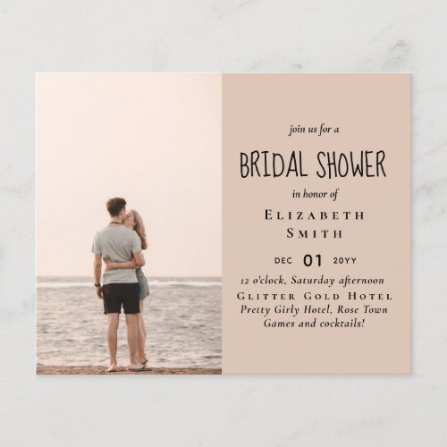 BUDGET PHOTO Bridal Shower Wedding Engagement Flyer