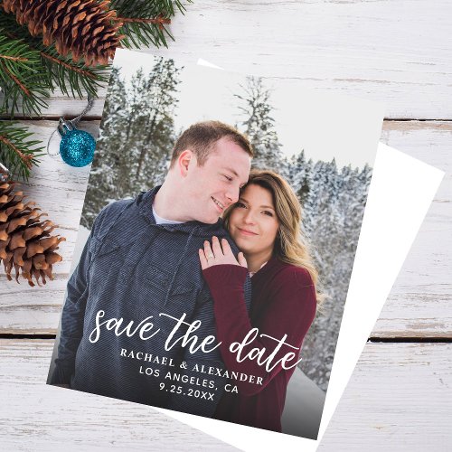 Budget Photo Calligraphy 2B Darker V Save the Date