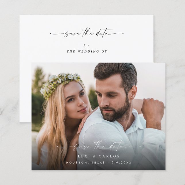 Budget Photo & Calligraphy 3 Mod V2 Save the Date (Front/Back)