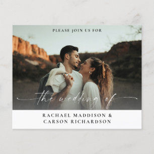 Budget Photo & Calligraphy 3B Horizontal W Wedding Flyer