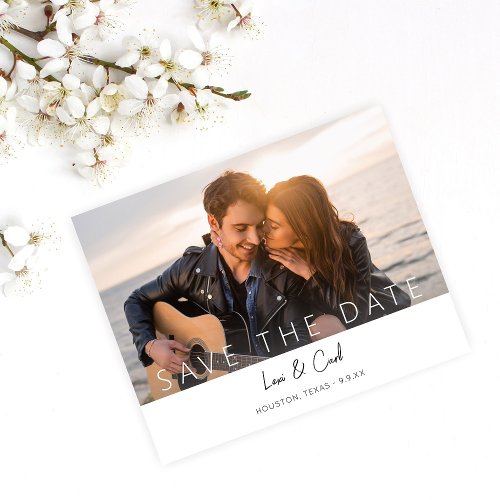 Budget Photo  Calligraphy 5 MOD Save the Date Flyer