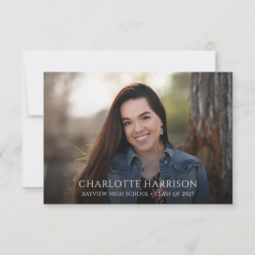 Budget Photo Chic Boho Floral Graduation Party Invitation