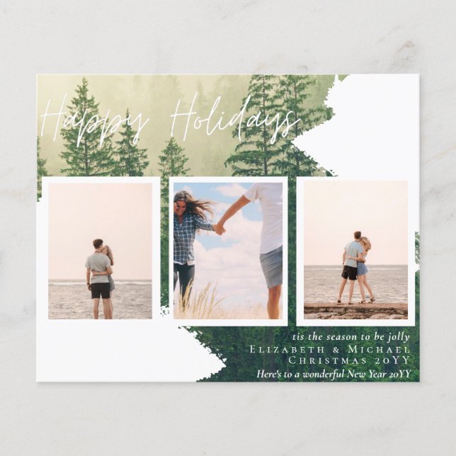 BUDGET PHOTO CHRISTMAS CARDS - Photo Collage Urban Flyer (Front)