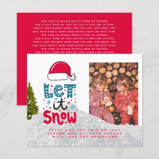 Budget Photo Christmas Invite Annual Let (Front/Back)