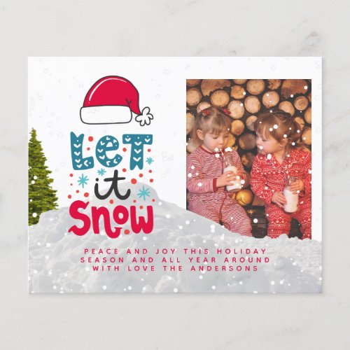 Budget Photo Christmas Invite Annual Let