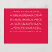 Budget PHOTO Christmas Invite Annual Letter (Back)