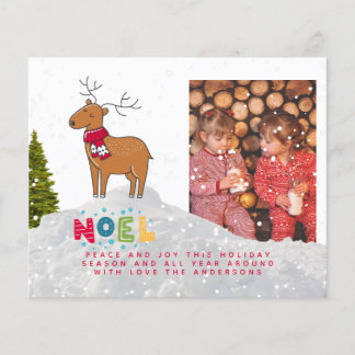 Budget PHOTO Christmas Invite Annual Letter