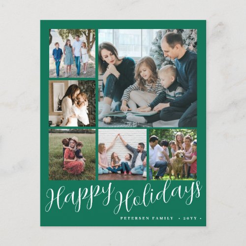 Budget photo collage Christmas Holiday Card  Flyer