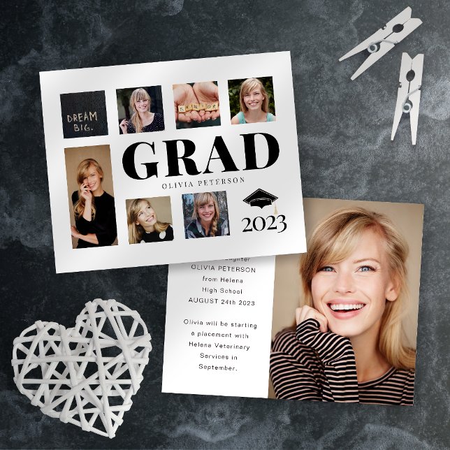 BUDGET Photo Collage Graduate Announcement (Creator Uploaded)