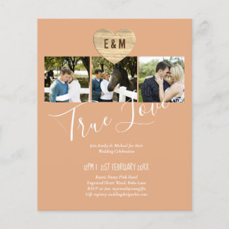 BUDGET Photo Collage Modern Wedding Flyer