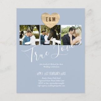 BUDGET Photo Collage Modern Wedding Flyer