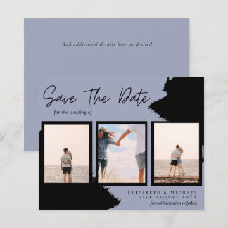BUDGET Photo Collage Save Date Wedding Modern