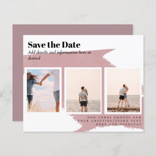 BUDGET Photo Collage SAVE THE DATES Modern Simple