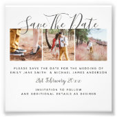 Budget PHOTO Collage Save The Dates Wedding (Front)