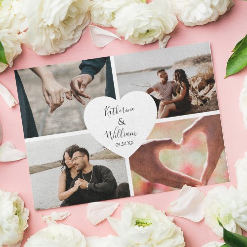 Budget Photo Collage Wedding Invitations