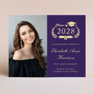 Budget Photo College Graduation Announcement