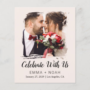 Budget Photo Cream Wedding Flyer