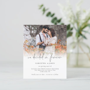 Budget Photo Decided Forever Wedding Save the Date