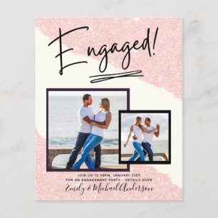BUDGET PHOTO ENGAGEMENT Invite Announcement SCRIPT Flyer