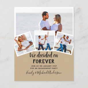 BUDGET PHOTO ENGAGEMENT INVITE - any color  Flyer