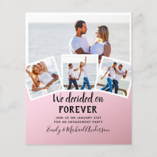 BUDGET PHOTO ENGAGEMENT QUOTE INVITES - ANY COLOR FLYER
