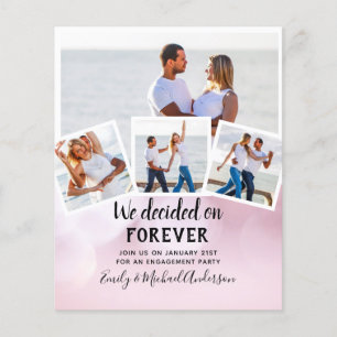 BUDGET PHOTO ENGAGEMENT QUOTE INVITES - ANY COLOR FLYER