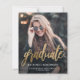Budget Photo Gold Script Graduation Announcement | Zazzle