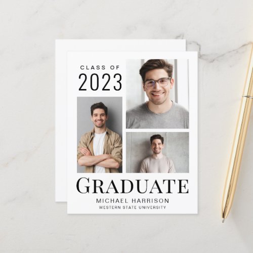 Budget Photo Graduation Announcement