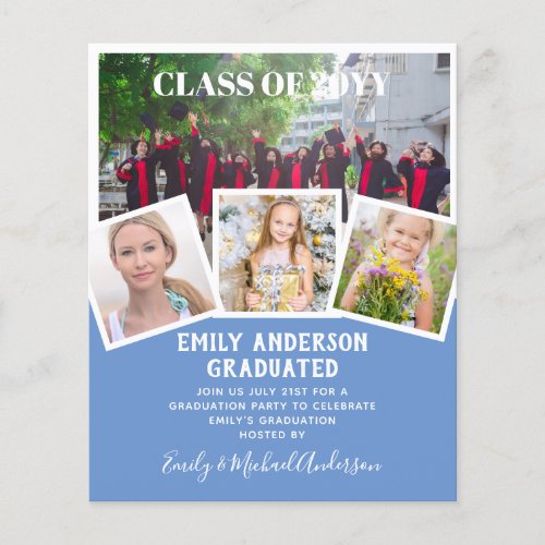 BUDGET Photo GRADUATION Invite Announcement ThankU Flyer