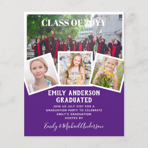 BUDGET Photo GRADUATION Invite Announcement ThankU Flyer