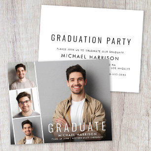 Budget Photo Graduation Party Invitation