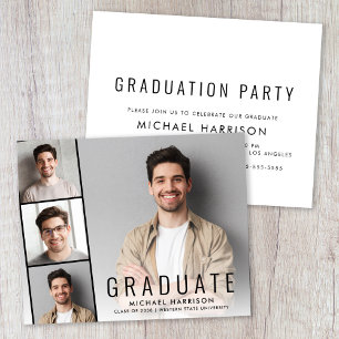 Budget Photo Graduation Party Invitation