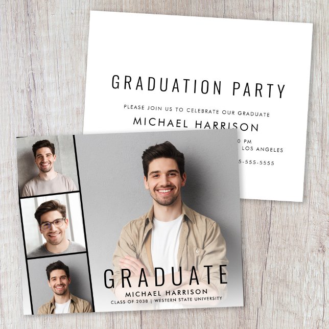 Budget Photo Graduation Party Invitation (Budget Photo Graduation Party Invitation)