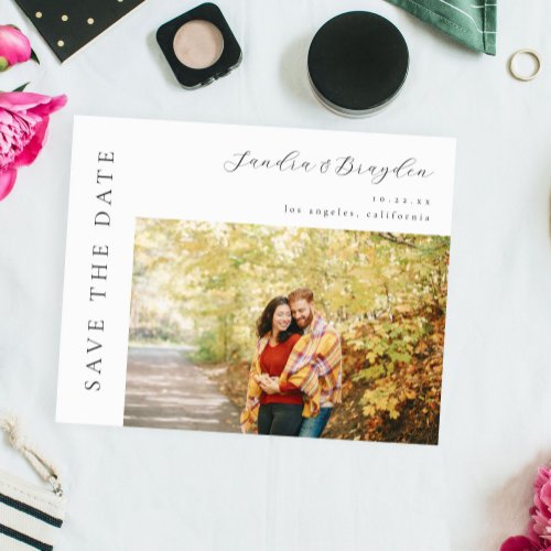 Budget Photo H MOD Simple Save the Date Flyer