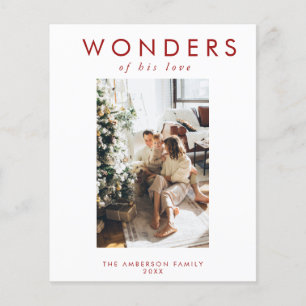 Budget Photo Holiday Card Flyer