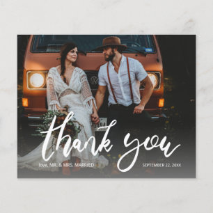 Budget Photo Modern Calligraphy 2 Thank You Flyer