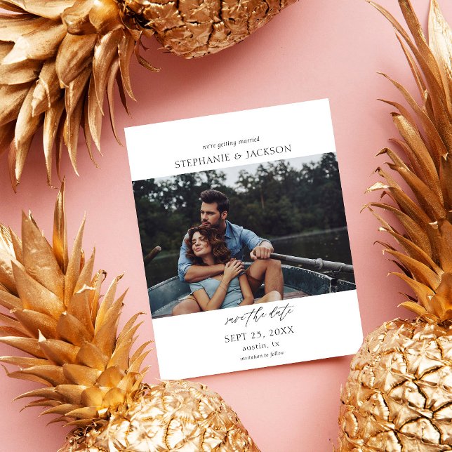 Budget Photo Modern H Pano Save the Date Flyer (Creator Uploaded)