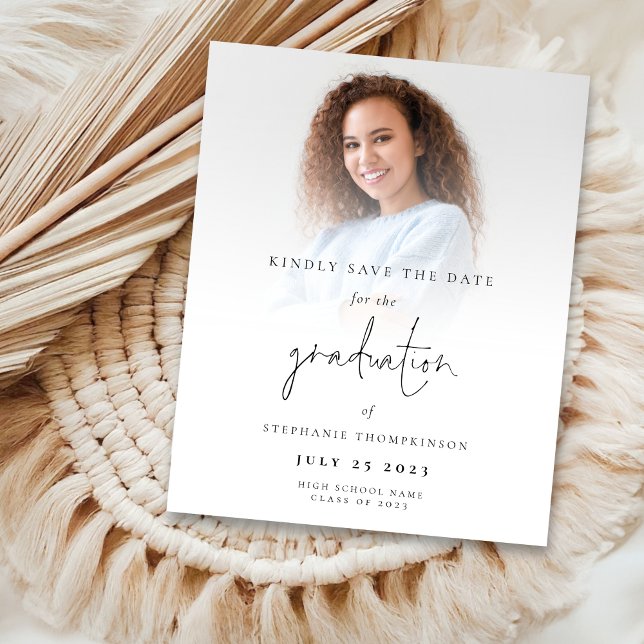 BUDGET Photo Overlay 2025 Graduate Save The Date (Creator Uploaded)