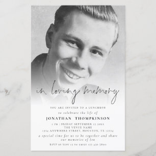 BUDGET Photo Overlay In Loving Memory Funeral