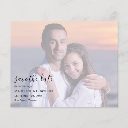 BUDGET Photo Overlay Script Wedding Save The Date