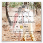 Budget PHOTO OVERLAY Wedding Invite Modern