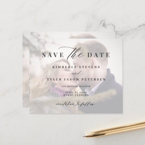 Budget photo QR CODE wedding save the date