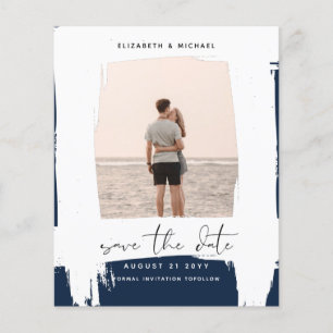 BUDGET Photo Save Date Minimalist Simple Plain